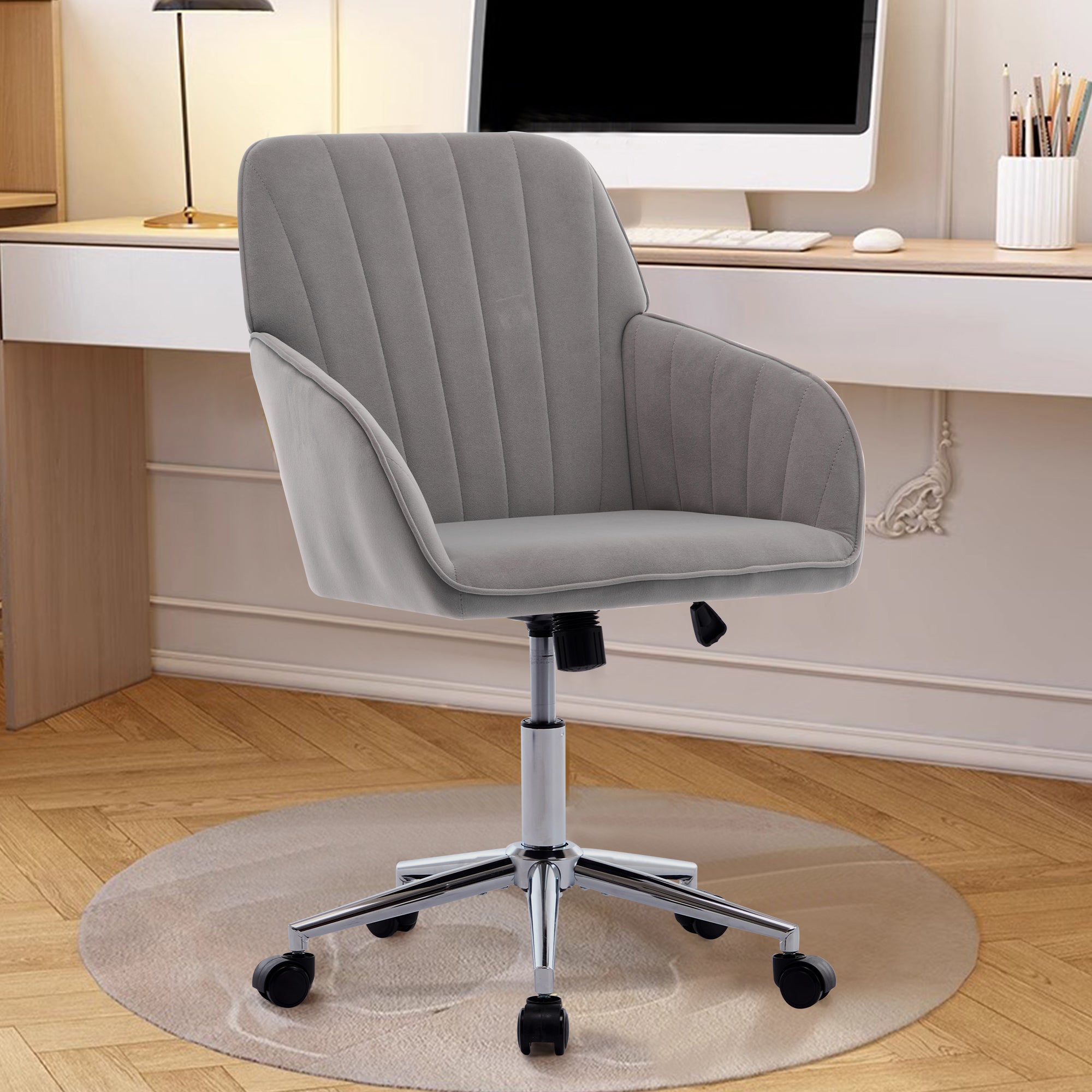 Adjustable Office Chair – Ergonomic Swivel Desk Chair with Backrest