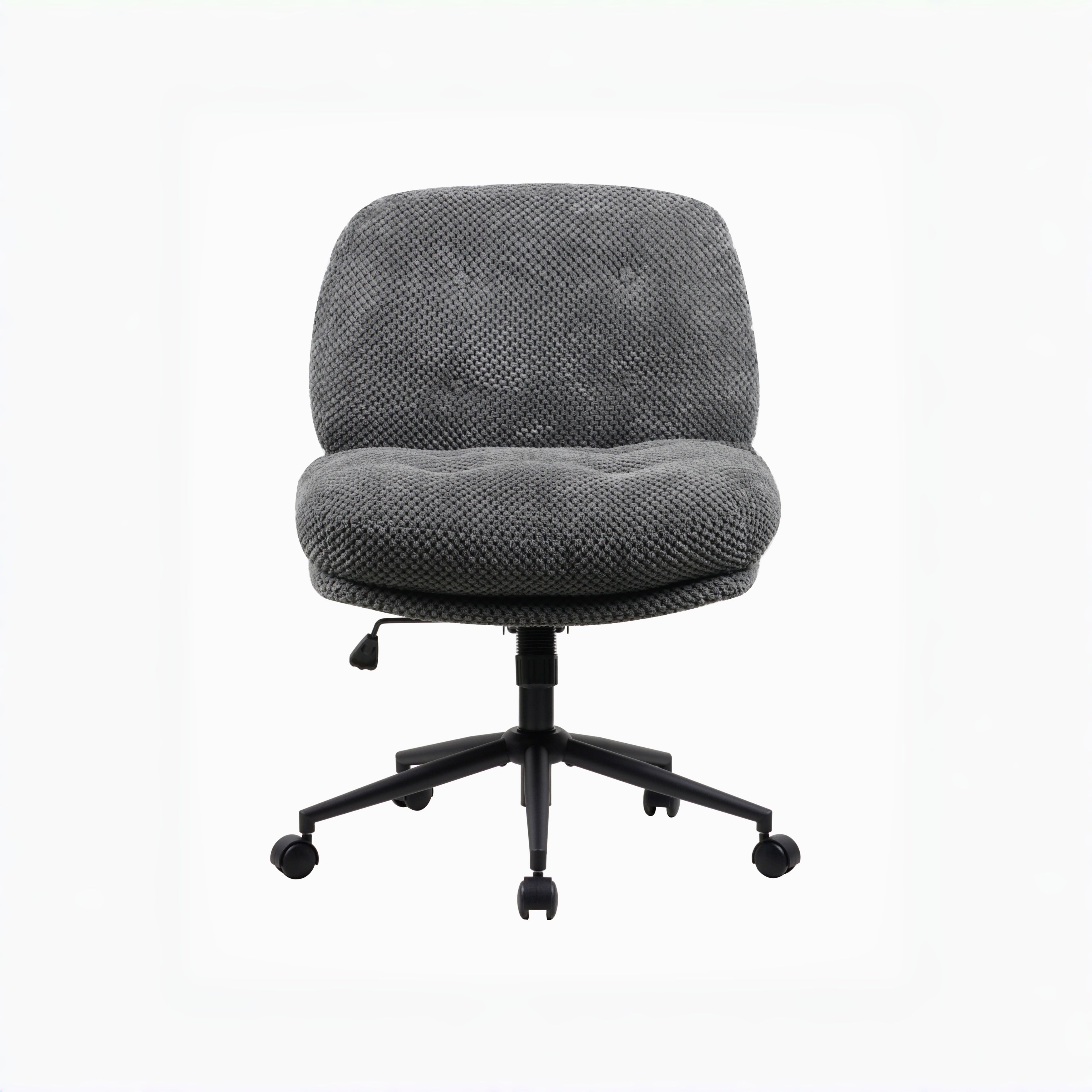 Cross-Legged Office Chair – Adjustable Swivel Desk Chair with Wheels
